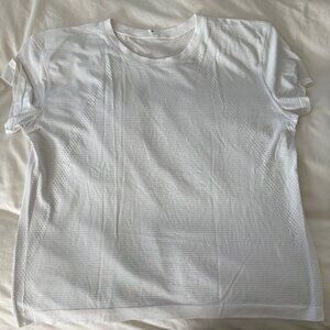 Lululemon Train to Be Short-Sleeve Shirt - White - Size 14
